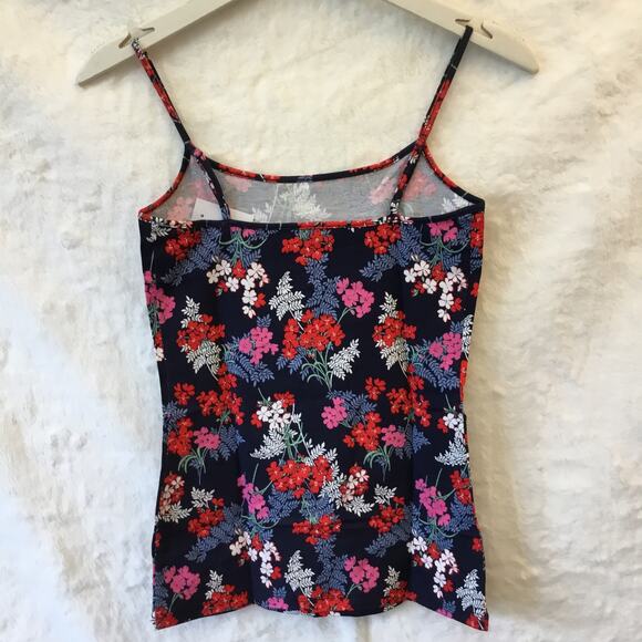 LOFT Blue & Red Floral Scoop Neck Cami - Picture 3 of 12